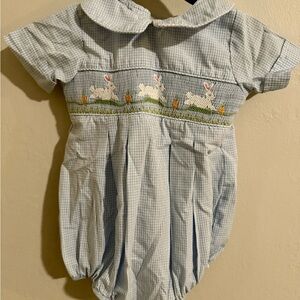 Adorable Blue Gingham Baby Bubble